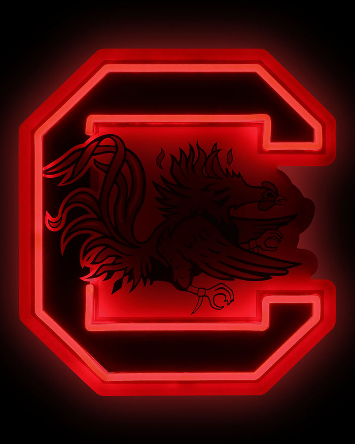 South Carolina Gamecocks LED Neon Light Up Team Logo Sign FOCO - FOCO.com