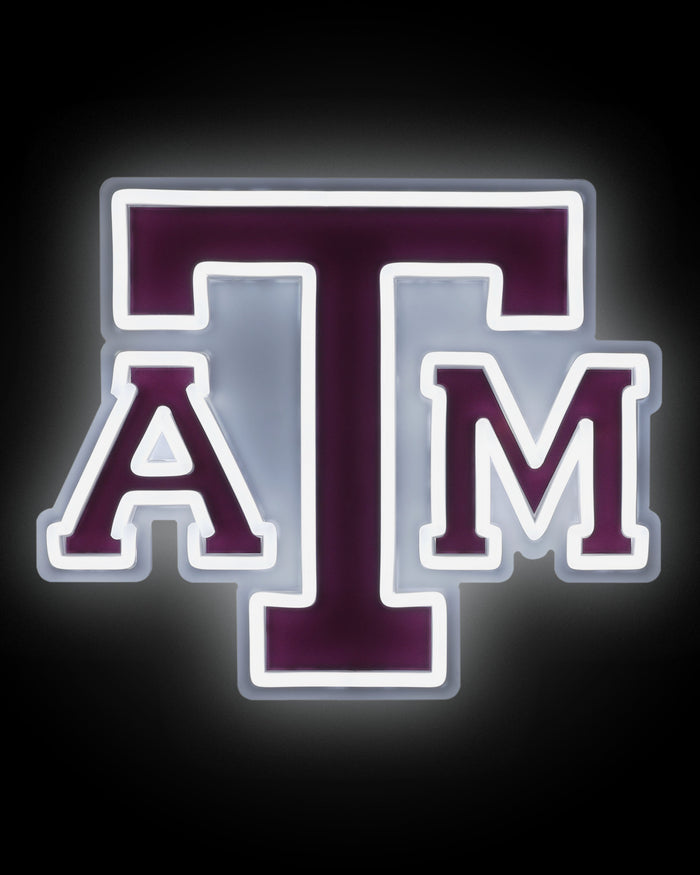 Texas A&M Aggies LED Neon Light Up Team Logo Sign FOCO - FOCO.com