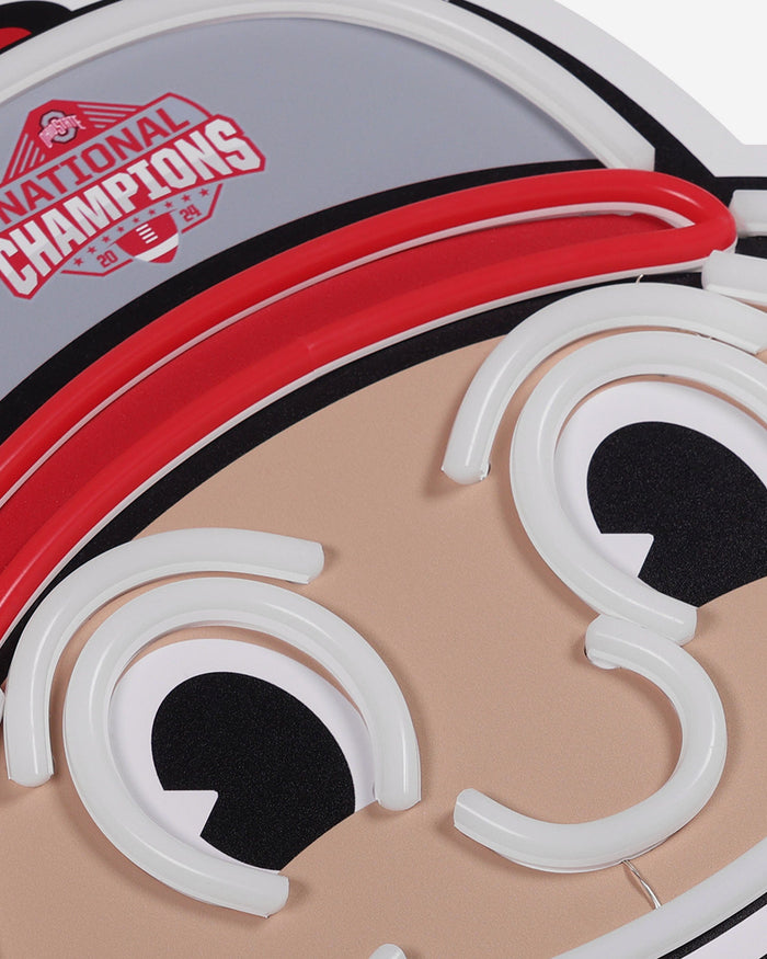 Ohio State Buckeyes 2024 Football National Champions LED Neon Mascot Head Sign FOCO - FOCO.com