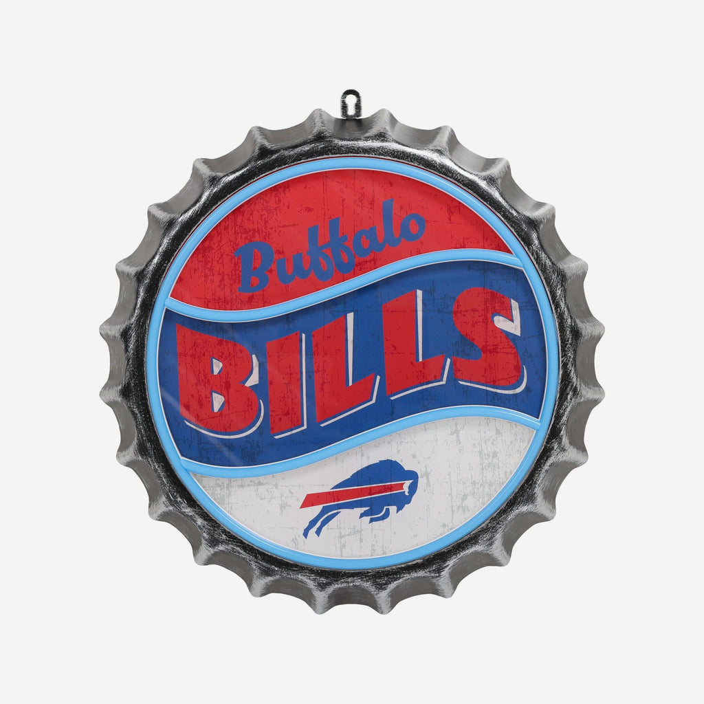 Buffalo Bills LED Neon Backlit Bottle Cap Wall Sign FOCO - FOCO.com