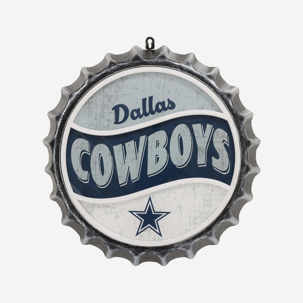 Dallas Cowboys LED Neon Backlit Bottle Cap Wall Sign FOCO - FOCO.com