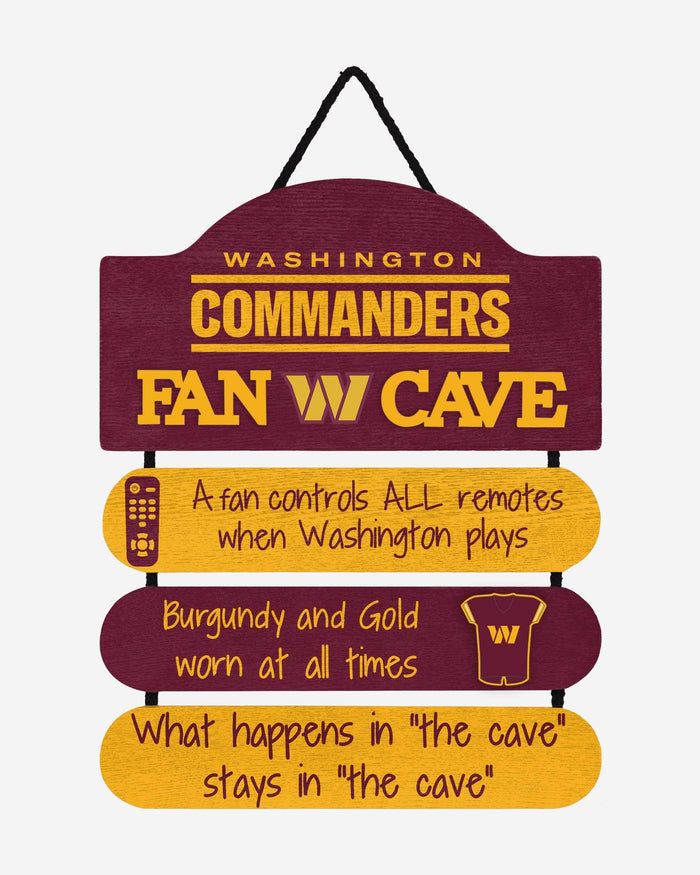 Washington Commanders Fancave Sign FOCO - FOCO.com