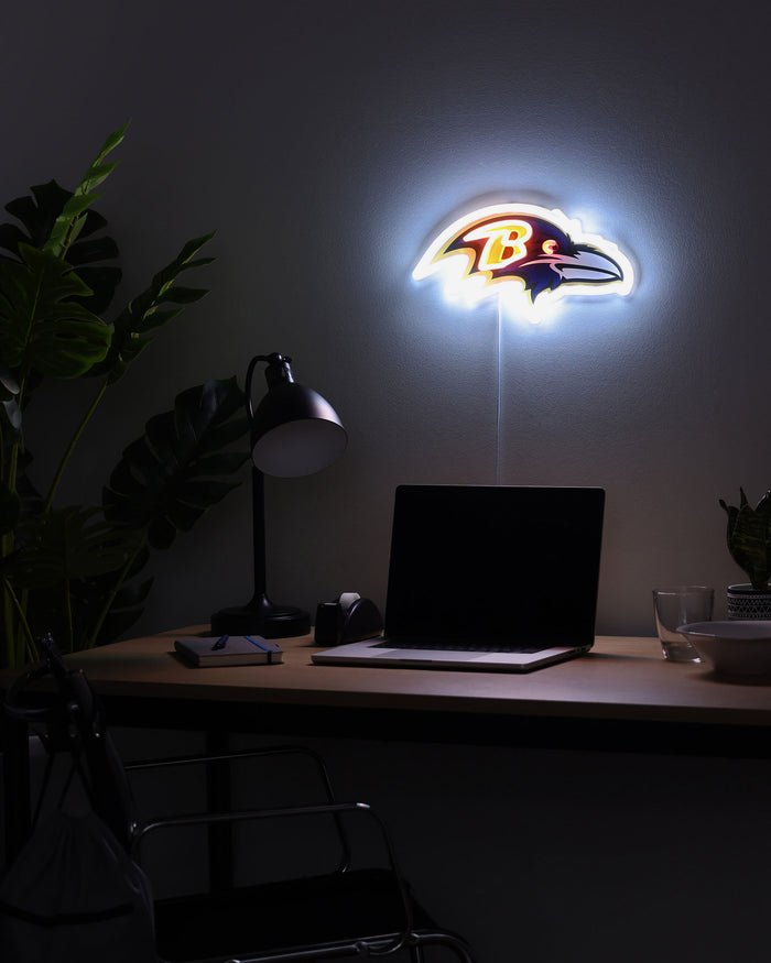 Baltimore Ravens LED Neon Light Up Team Logo Sign FOCO - FOCO.com