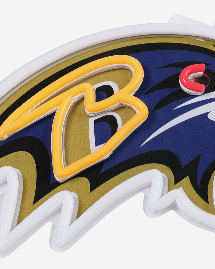 Baltimore Ravens LED Neon Light Up Team Logo Sign FOCO - FOCO.com