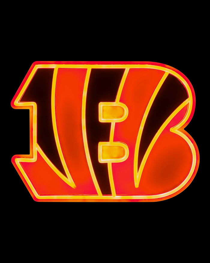 Cincinnati Bengals LED Neon Light Up Team Logo Sign FOCO - FOCO.com