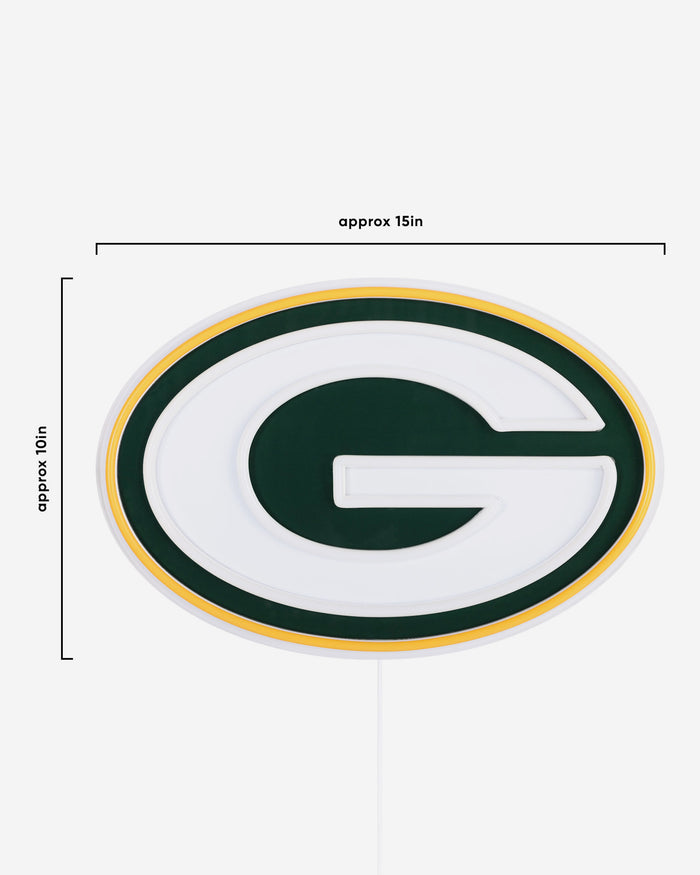 Green Bay Packers LED Neon Light Up Team Logo Sign FOCO - FOCO.com