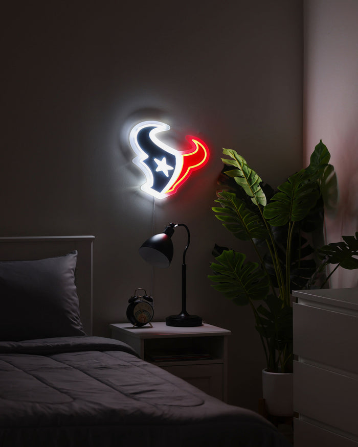 Houston Texans LED Neon Light Up Team Logo Sign FOCO - FOCO.com