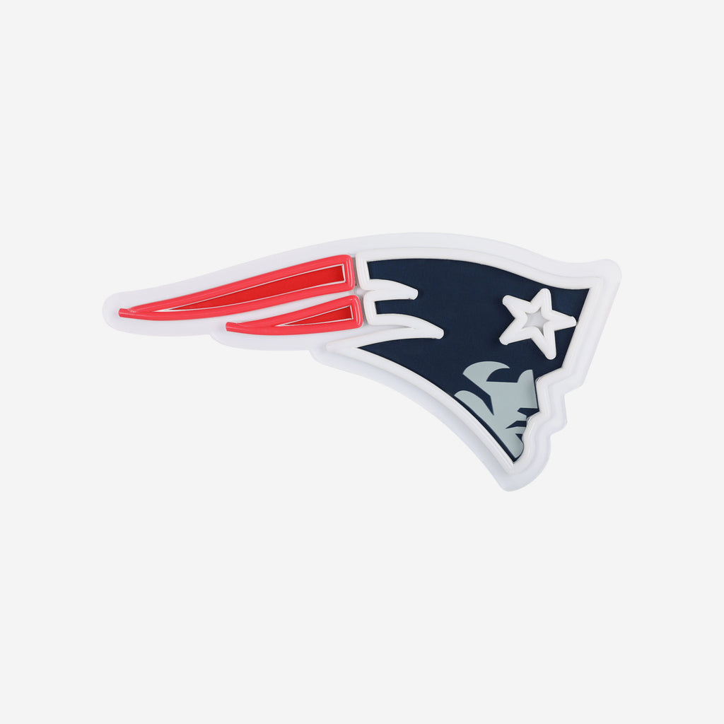 New England Patriots LED Neon Light Up Team Logo Sign FOCO - FOCO.com
