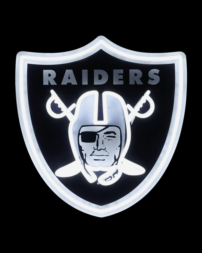 Las Vegas Raiders LED Neon Light Up Team Logo Sign FOCO - FOCO.com