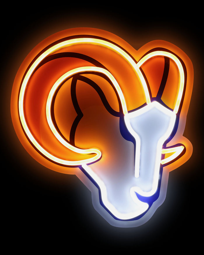 Los Angeles Rams LED Neon Light Up Team Logo Sign FOCO - FOCO.com