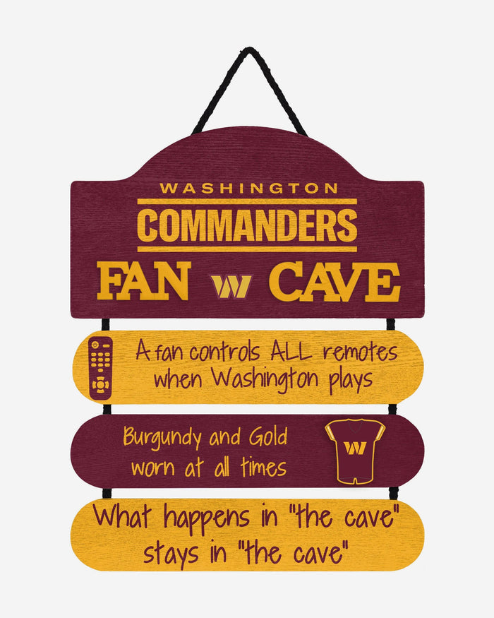 Washington Commanders Mancave Sign FOCO - FOCO.com