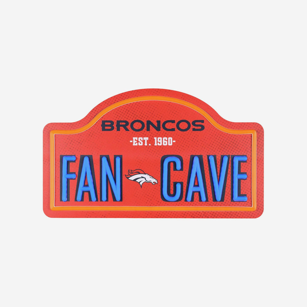 Denver Broncos LED Neon Fancave Sign FOCO - FOCO.com