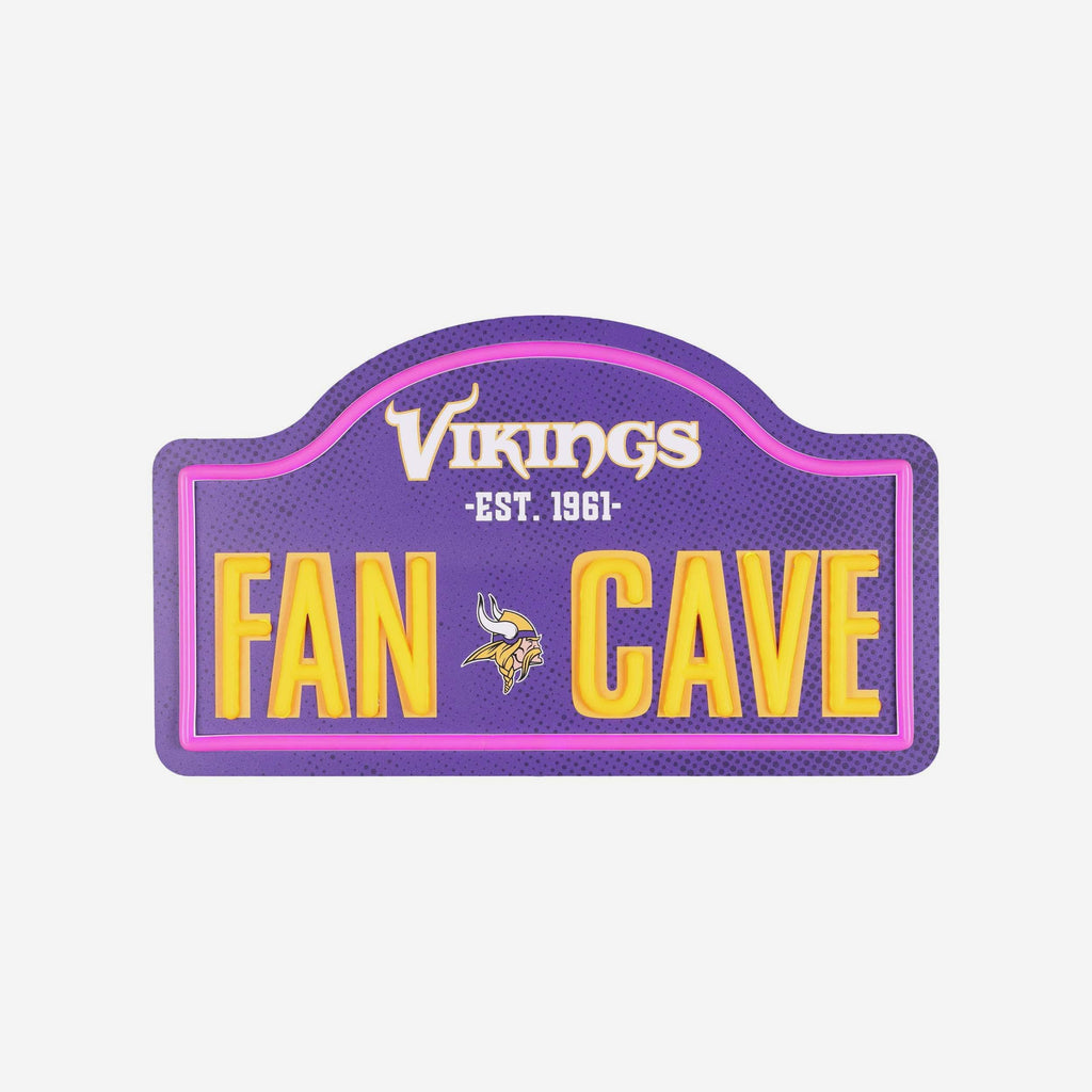 Minnesota Vikings LED Neon Fancave Sign FOCO - FOCO.com