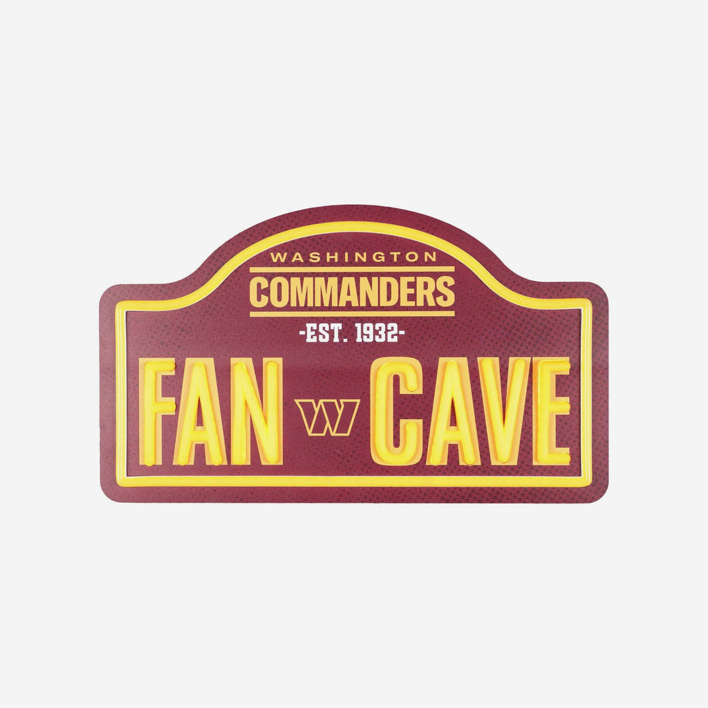 Washington Commanders LED Neon Fancave Sign FOCO - FOCO.com