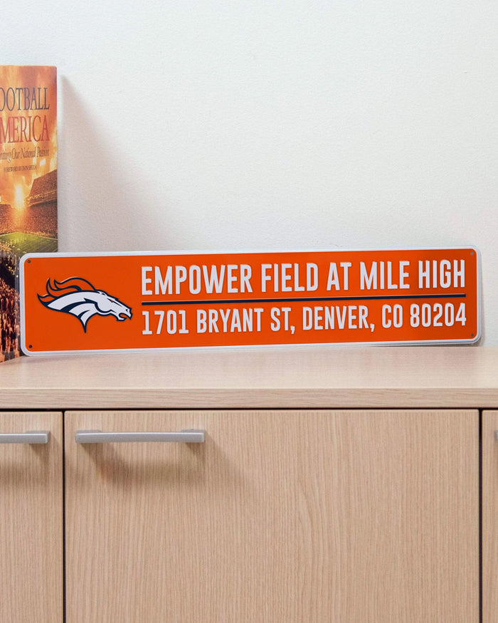 Denver Broncos Stadium Street Sign FOCO - FOCO.com