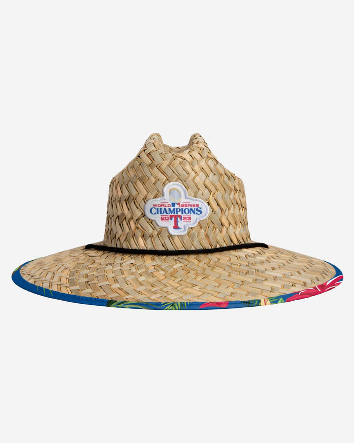 Texas Rangers 2023 World Series Champions Floral Straw Hat FOCO - FOCO.com