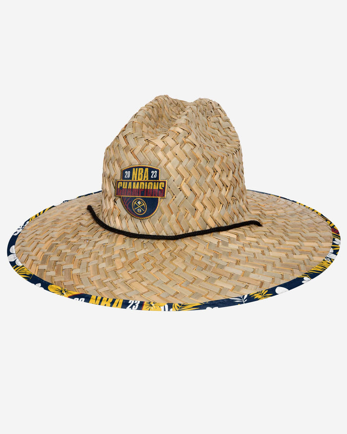 Denver Nuggets 2023 NBA Champions Straw Hat FOCO - FOCO.com