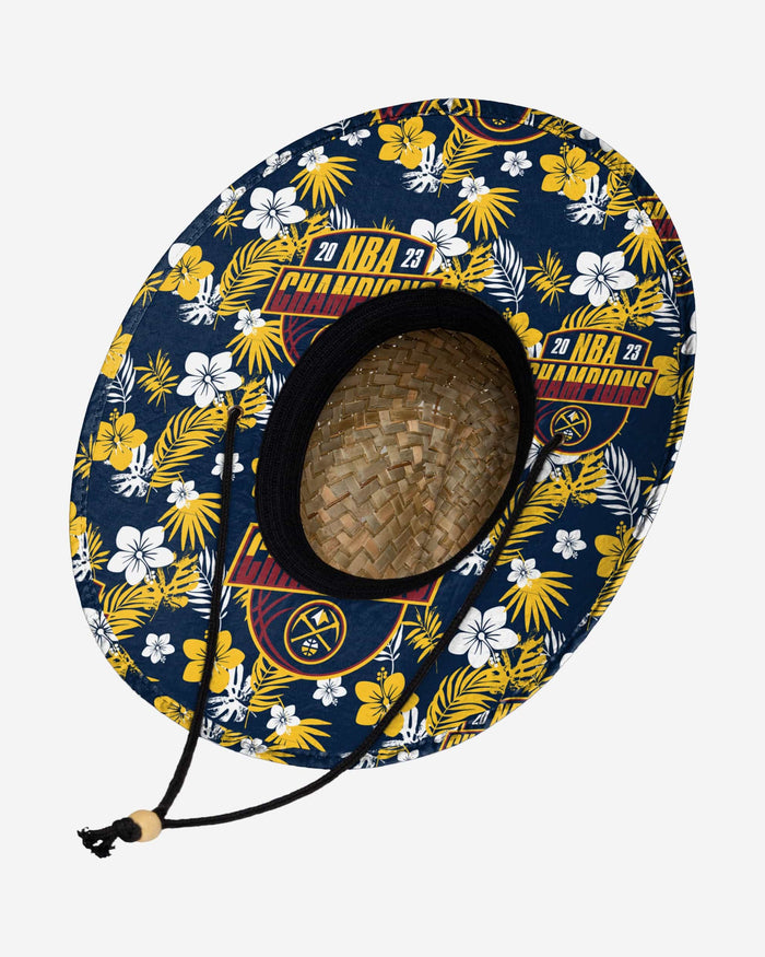 Denver Nuggets 2023 NBA Champions Straw Hat FOCO - FOCO.com