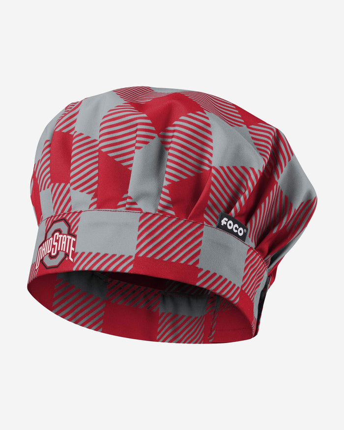 Ohio State Buckeyes Plaid Chef Hat FOCO - FOCO.com