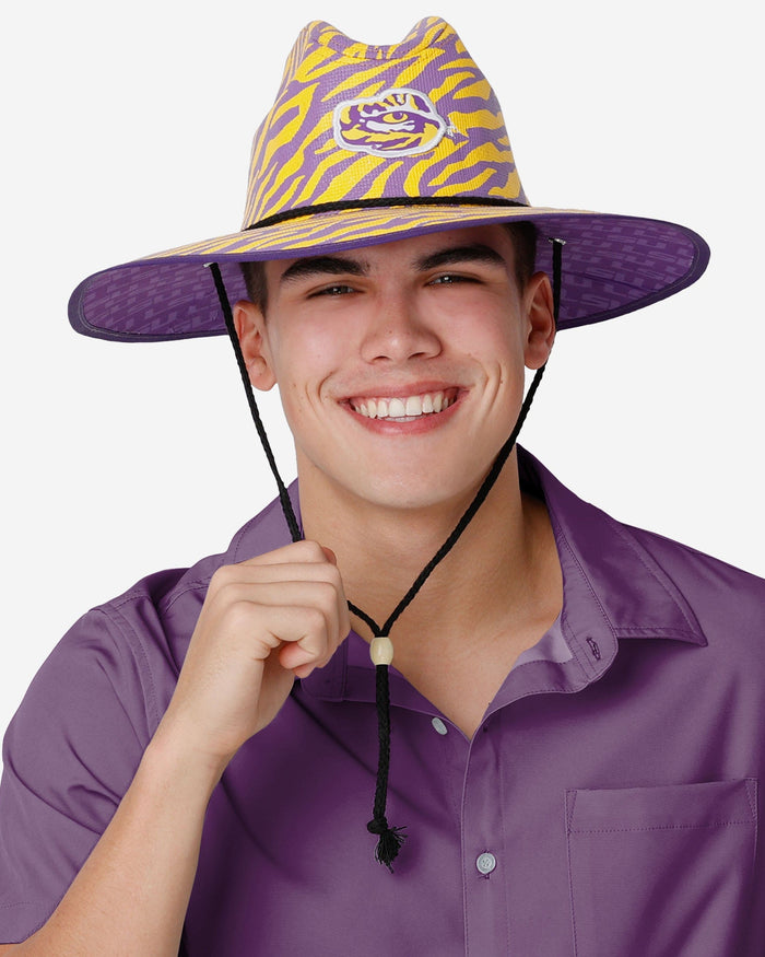 LSU Tigers Thematic Straw Hat FOCO - FOCO.com