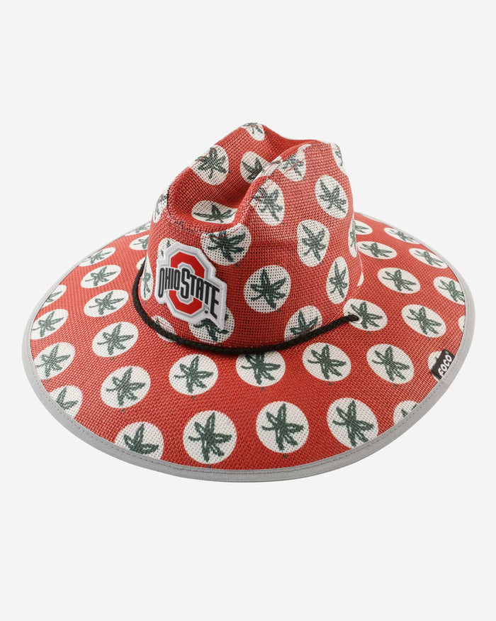 Ohio State Buckeyes Thematic Straw Hat FOCO - FOCO.com