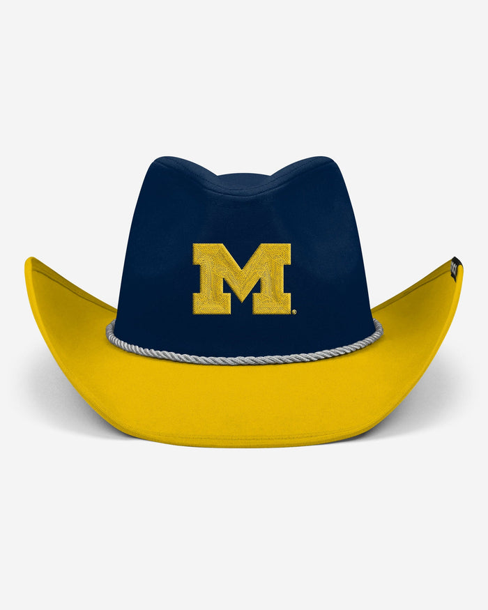 Michigan Wolverines Two Tone Cowboy Hat FOCO - FOCO.com
