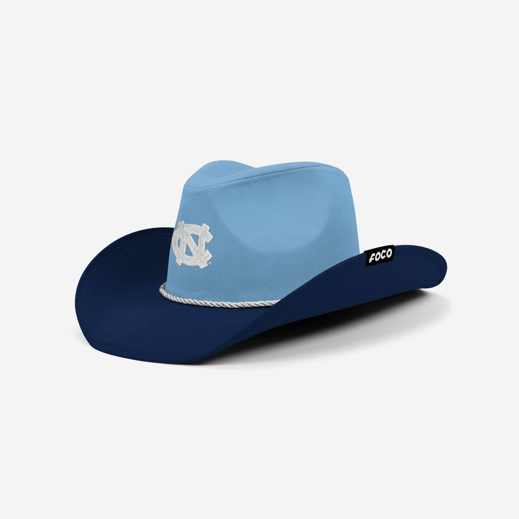 North Carolina Tar Heels Two Tone Cowboy Hat FOCO - FOCO.com