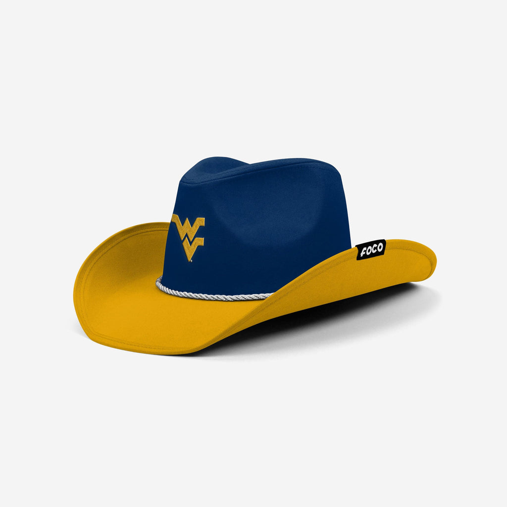 West Virginia Mountaineers Two Tone Cowboy Hat FOCO - FOCO.com