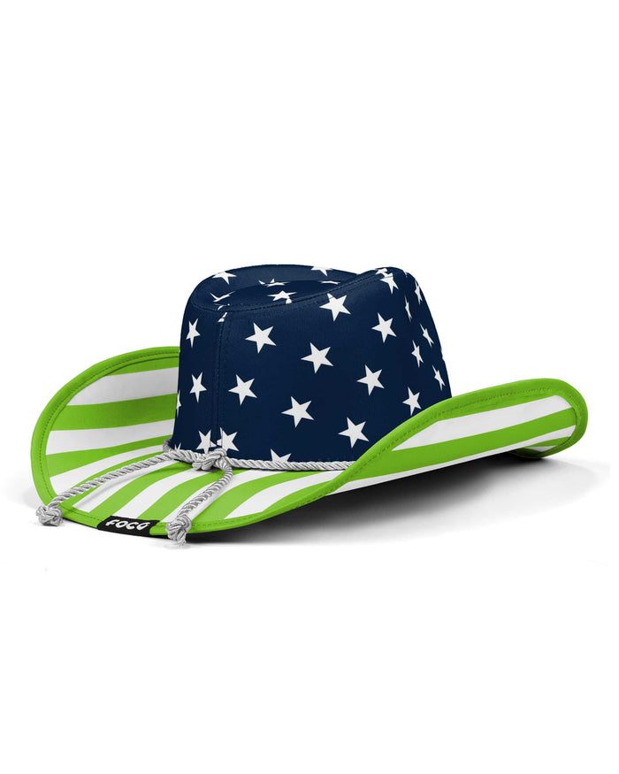 Seattle Seahawks Americana Cowboy Hat FOCO - FOCO.com