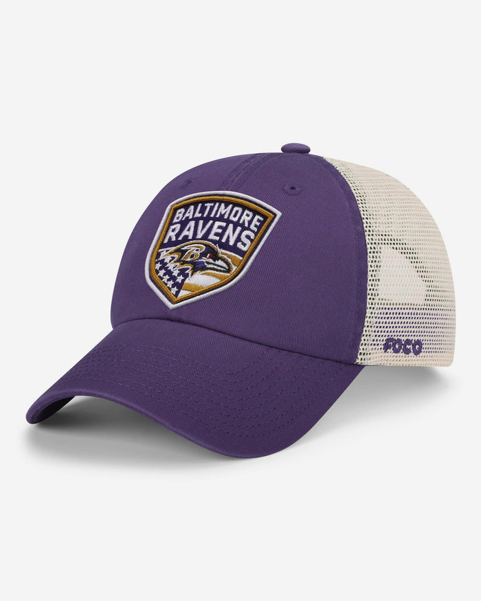 Baltimore Ravens Americana Patch Casual Trucker Cap FOCO - FOCO.com
