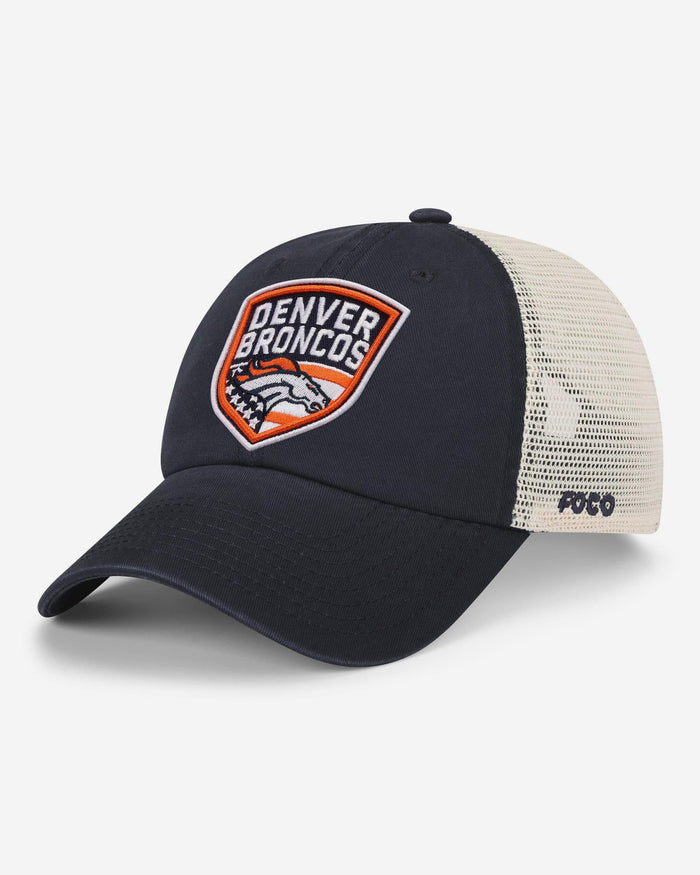 Denver Broncos Americana Patch Casual Trucker Cap FOCO - FOCO.com