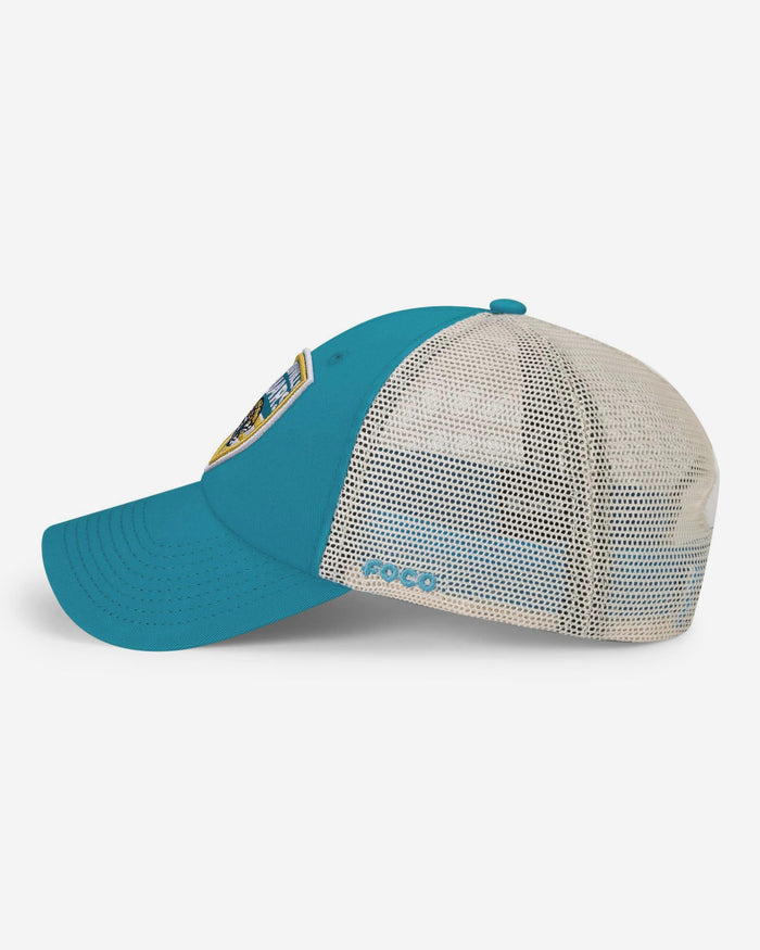 Jacksonville Jaguars Americana Patch Casual Trucker Cap FOCO - FOCO.com