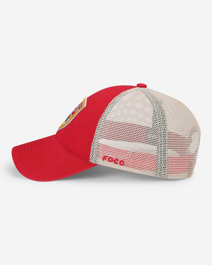 Kansas City Chiefs Americana Patch Casual Trucker Cap FOCO - FOCO.com