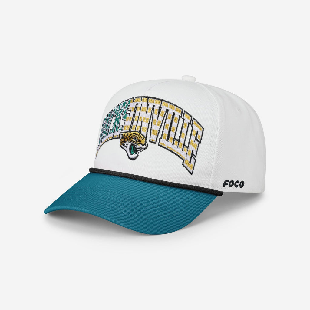 Jacksonville Jaguars Americana Wordmark Marquee RF Cap FOCO - FOCO.com