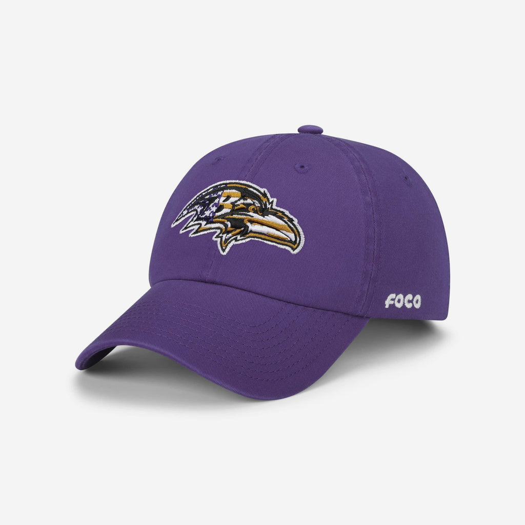 Baltimore Ravens Americana Primary Logo Casual Cap FOCO - FOCO.com