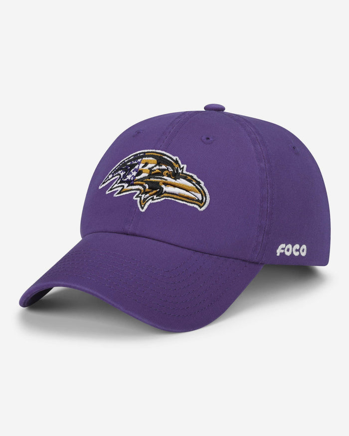 Baltimore Ravens Americana Primary Logo Casual Cap FOCO - FOCO.com