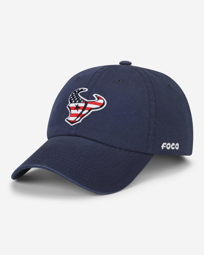 Houston Texans Americana Primary Logo Casual Cap FOCO - FOCO.com