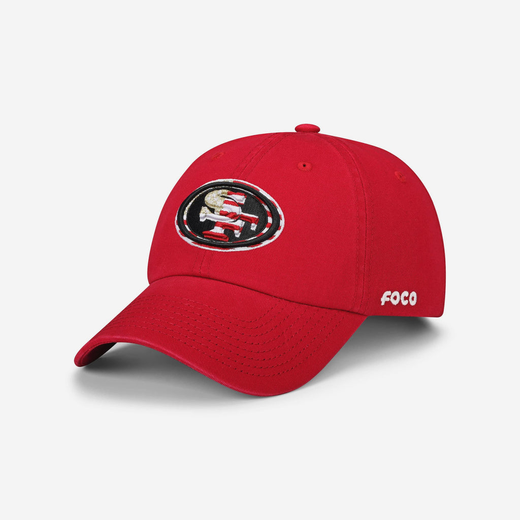 San Francisco 49ers Americana Primary Logo Casual Cap FOCO - FOCO.com