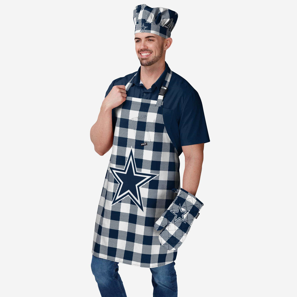 Dallas Cowboys Plaid Chef Hat FOCO