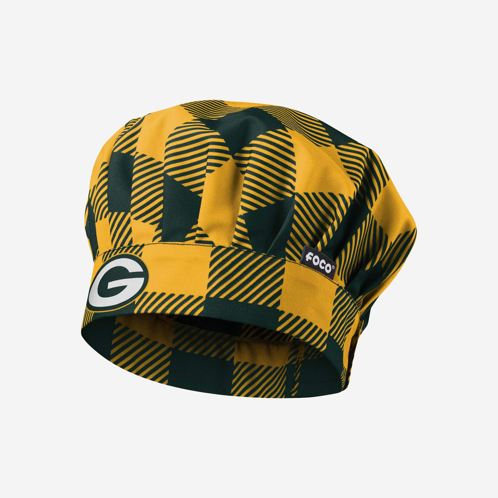 Green Bay Packers Plaid Chef Hat FOCO - FOCO.com