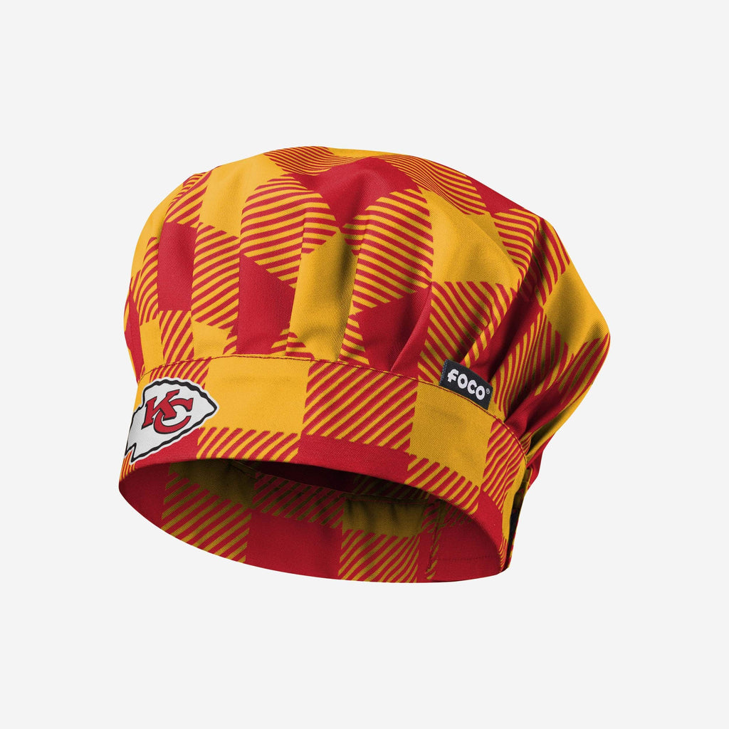 Kansas City Chiefs Plaid Chef Hat FOCO - FOCO.com