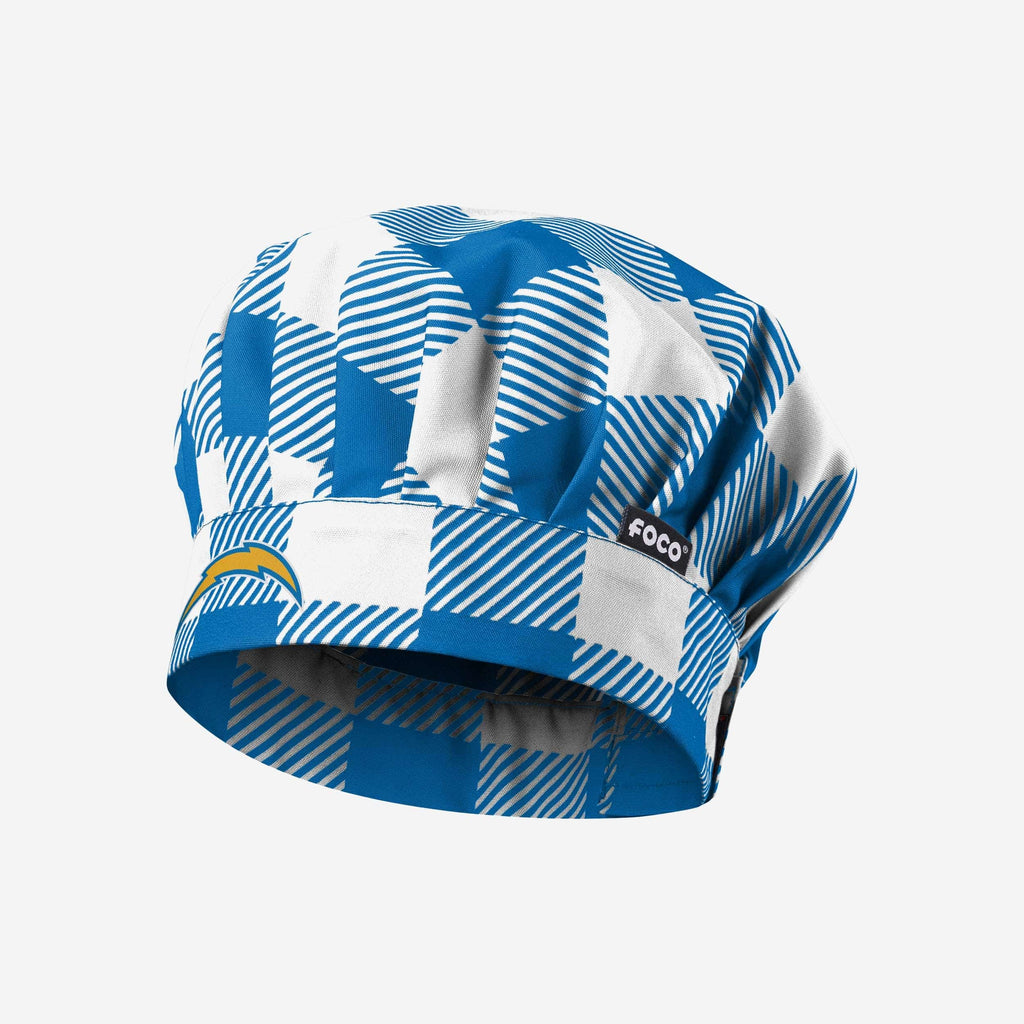 Los Angeles Chargers Plaid Chef Hat FOCO - FOCO.com