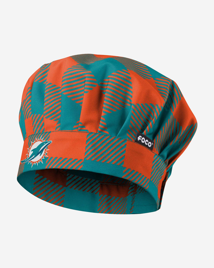 Miami Dolphins Plaid Chef Hat FOCO - FOCO.com