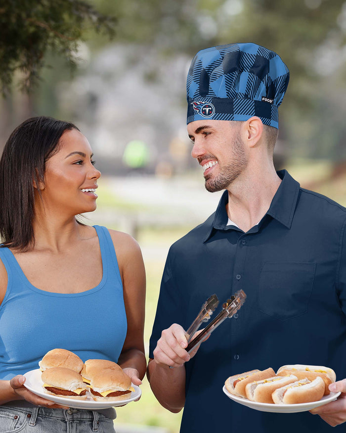 Tennessee Titans Plaid Chef Hat FOCO - FOCO.com