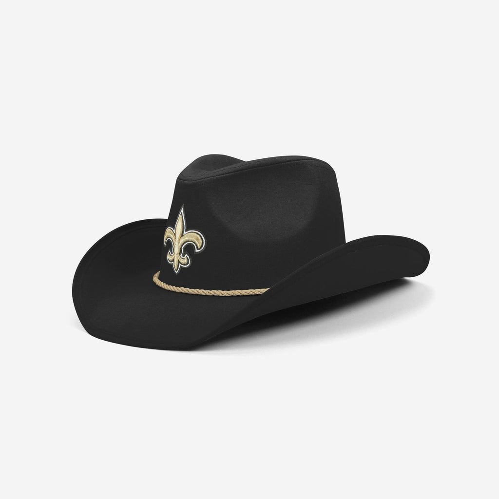 New Orleans Saints Black Cowboy Hat FOCO - FOCO.com