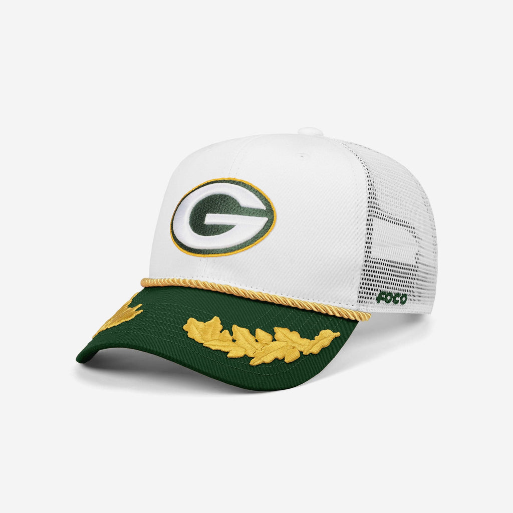 Green Bay Packers Captains Trucker Cap FOCO - FOCO.com
