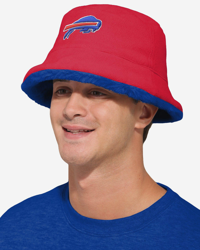 Buffalo Bills Reversible Faux Fur Bucket Hat FOCO - FOCO.com