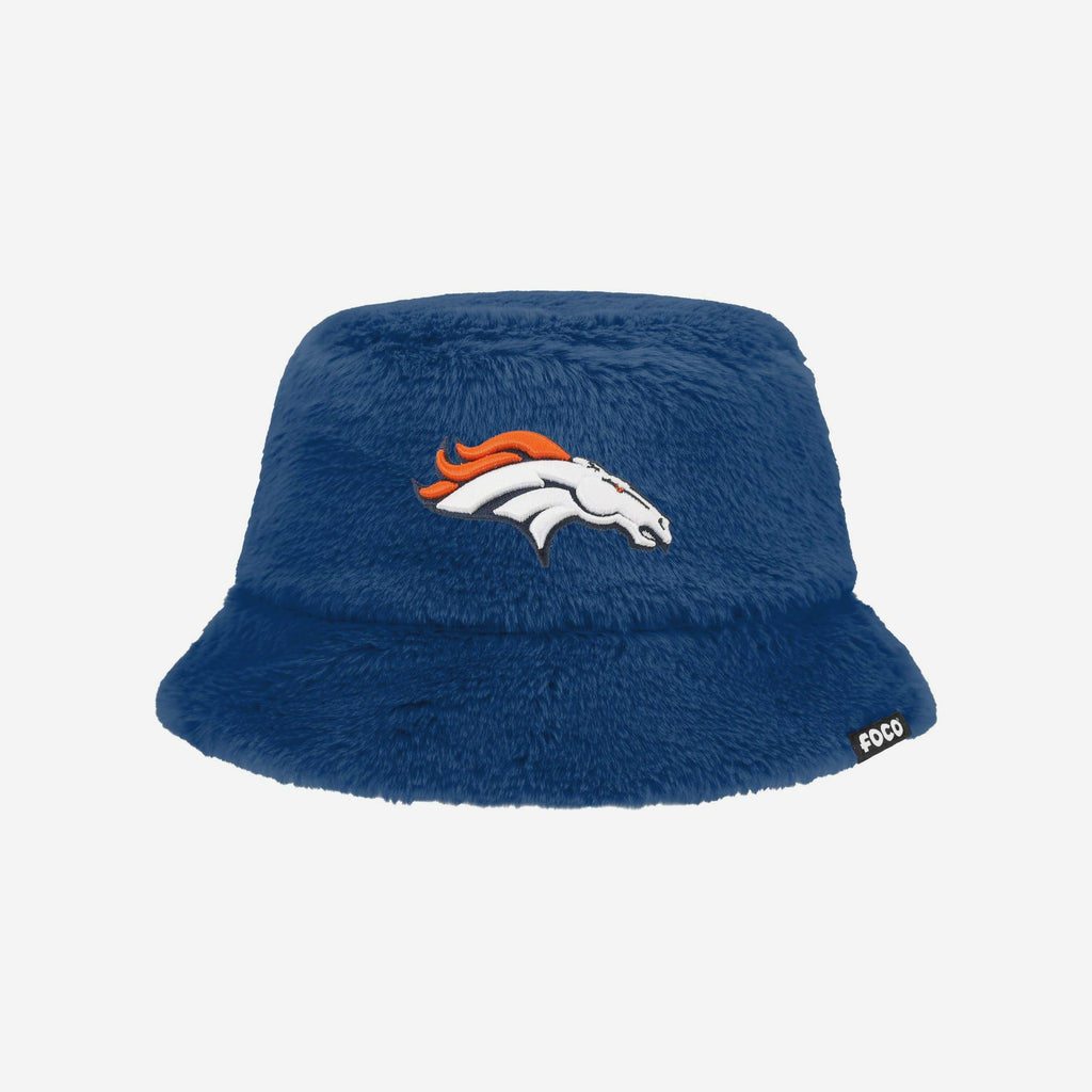Denver Broncos Reversible Faux Fur Bucket Hat FOCO - FOCO.com