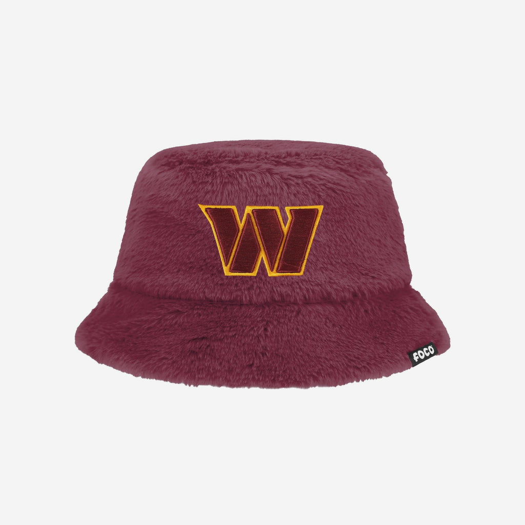 Washington Commanders Reversible Faux Fur Bucket Hat FOCO - FOCO.com