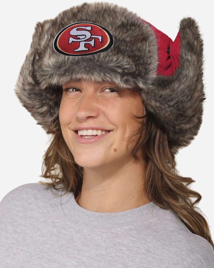 San Francisco 49ers Faux Fur Trapper Hat FOCO - FOCO.com